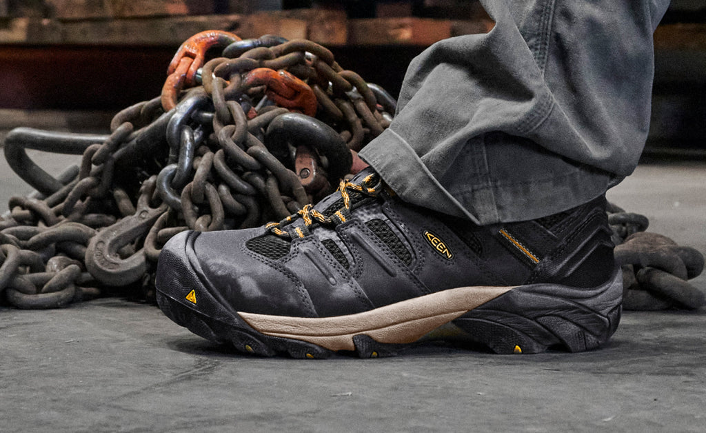 Mens Lansing Mid Waterproof Steel Toe RavenTawny Olive
