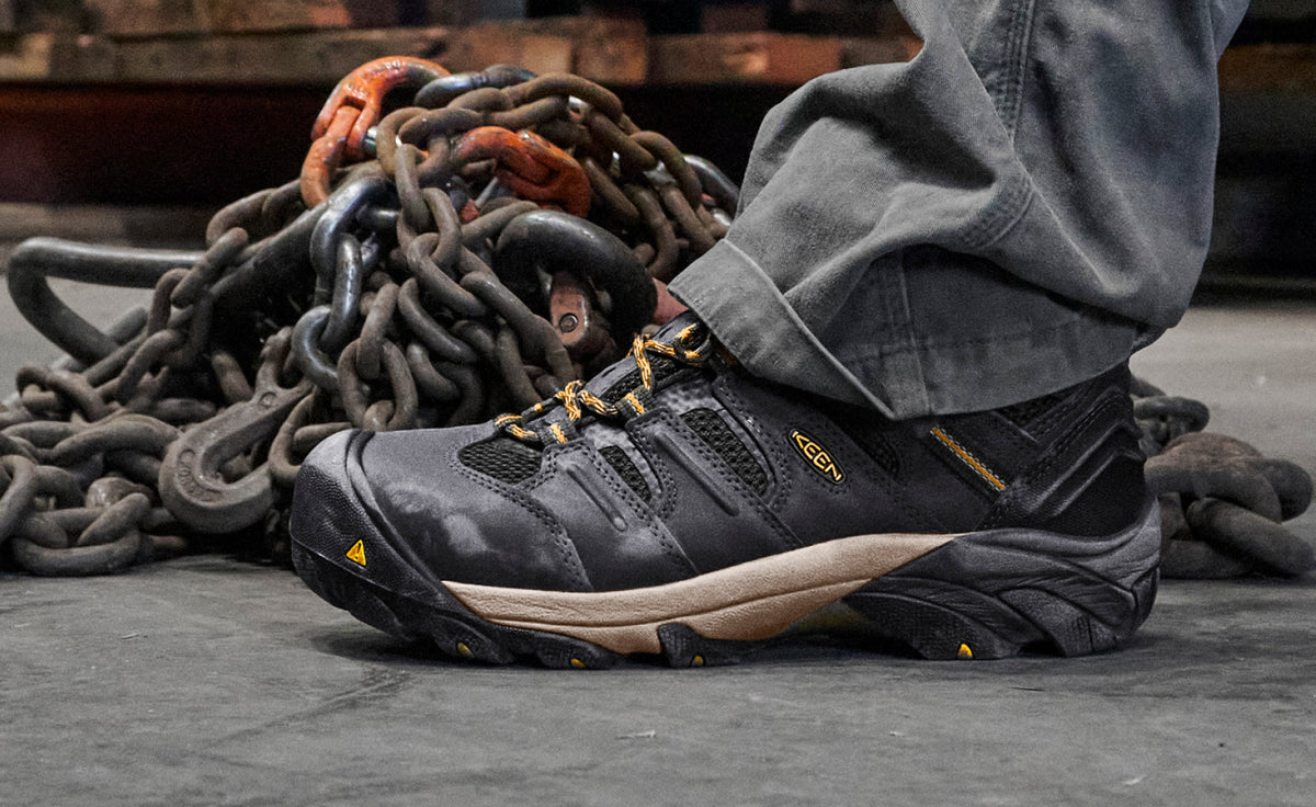 Mens Lansing Mid Waterproof Steel Toe RavenTawny Olive