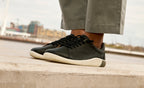 Womens KNX Leather Sneaker BlackStar White