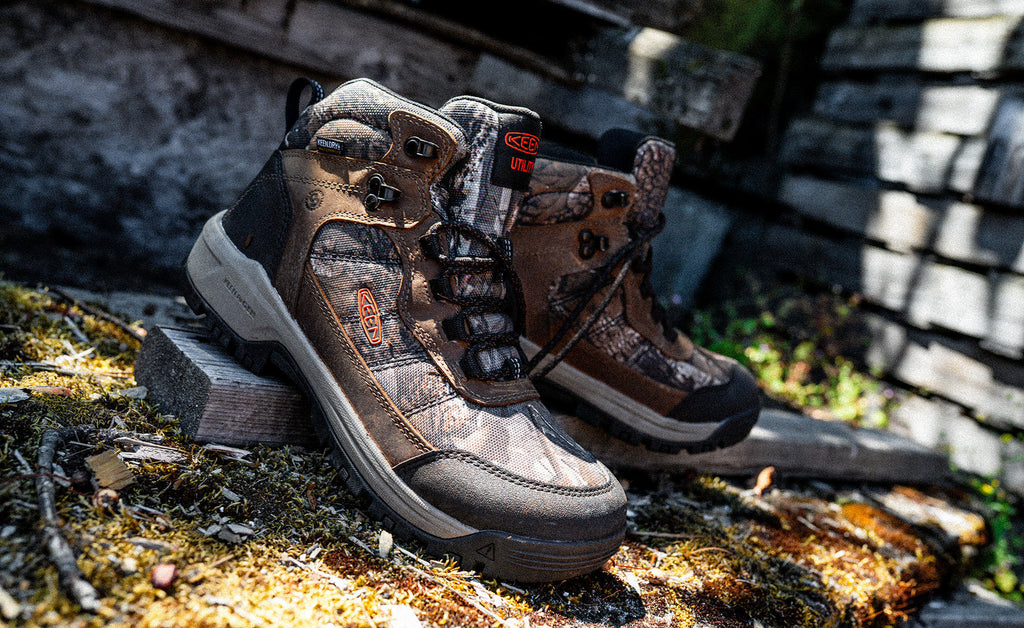 Womens Skokie Waterproof Work Boot Soft Toe CamoBlack