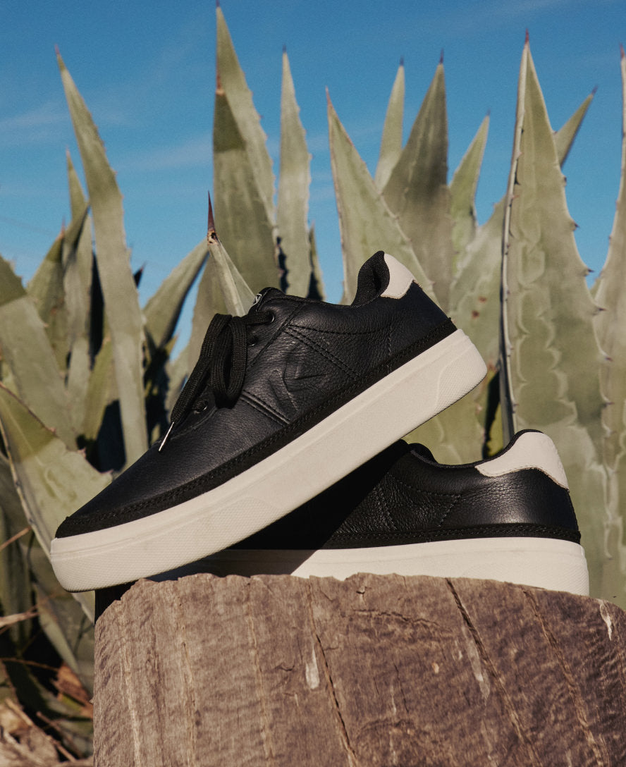 Mens KM4 Leather Sneaker BlackBirch
