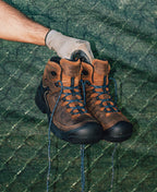 Mens Targhee IV LTR Waterproof Work Boot Carbon Toe BisonBlack