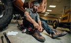 Mens Gibson Hiker Work Boot Carbon Toe BisonBlack