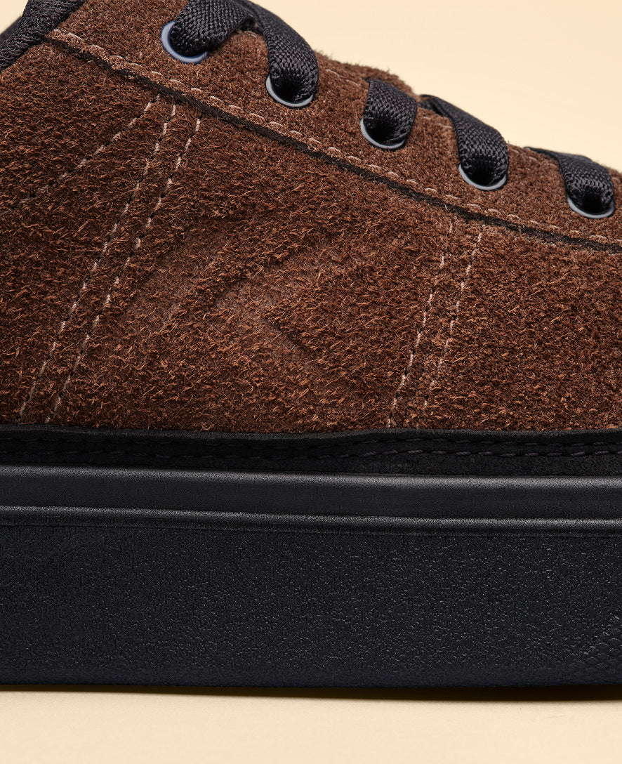 Mens KM4 Leather Sneaker Dark EarthBlack