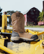 Mens Evanston Pull-On Waterproof Boot Carbon Toe BisonBlack