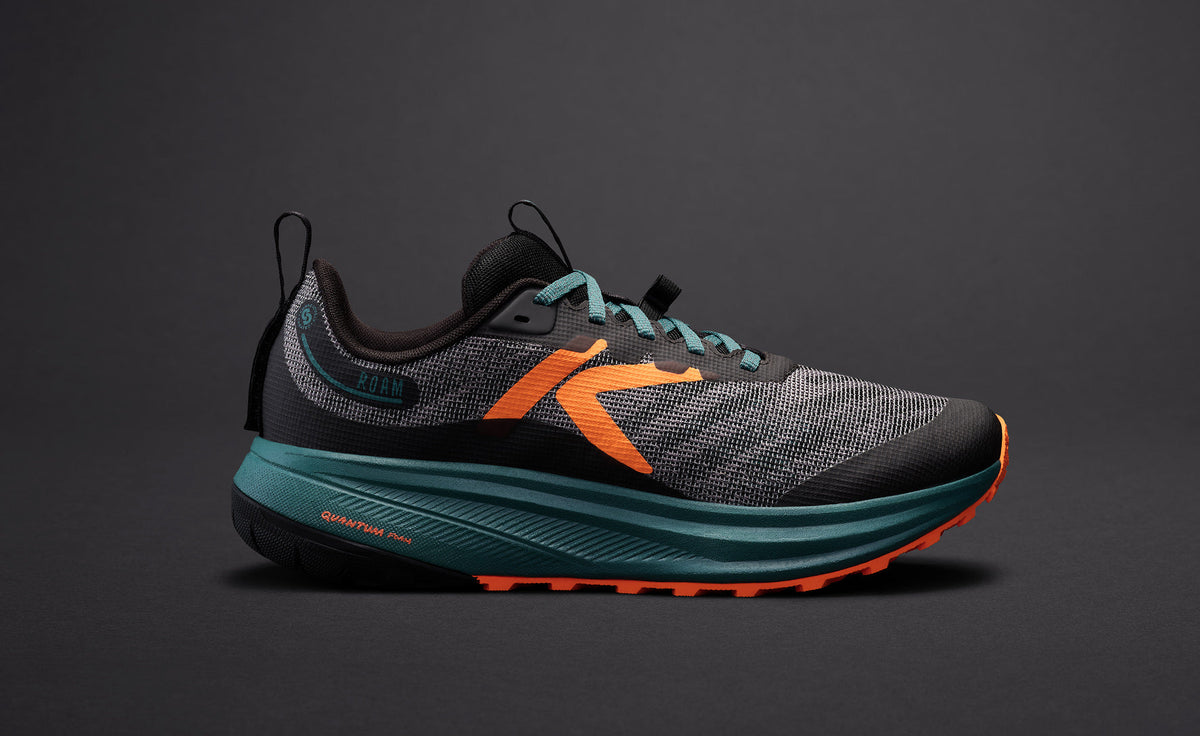 Mens Roam Trail Running Shoe BlackOrange Peel