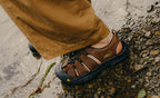 Mens Newport Leather Sandal BlackSteel Grey