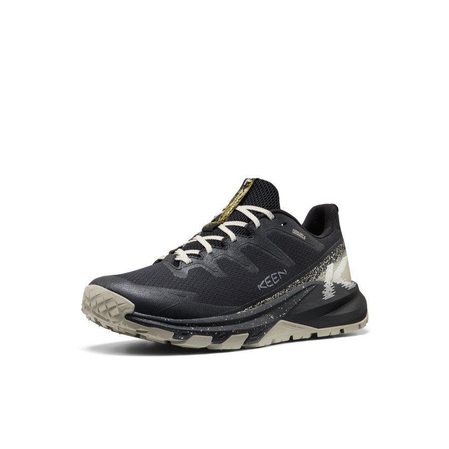 Mens Targhee Apex Wide Waterproof Hiking Shoe BlackAbbey Stone