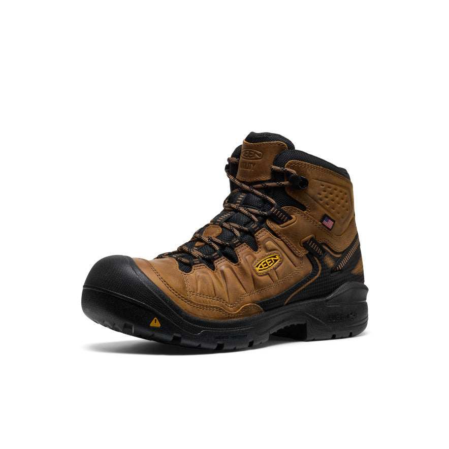 Mens Targhee IV Waterproof Work Boot Soft Toe BelgianBlack