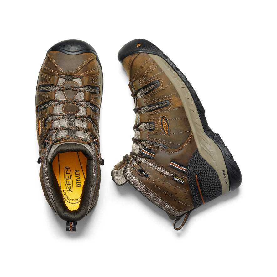 Mens Flint II Waterproof Mid Soft Toe Black OliveBrindle