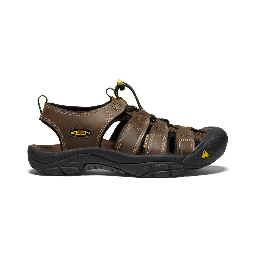 Mens Newport Leather Sandal Wide Bison