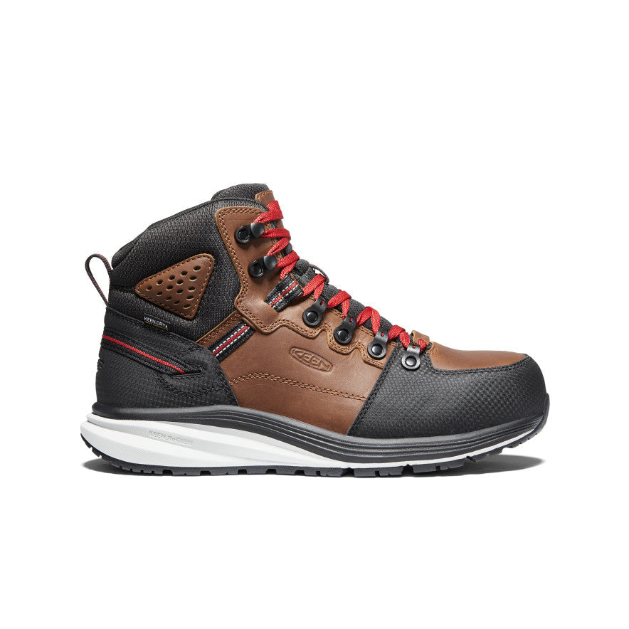 Mens Red Hook Waterproof Boot Carbon Toe TobaccoBlack