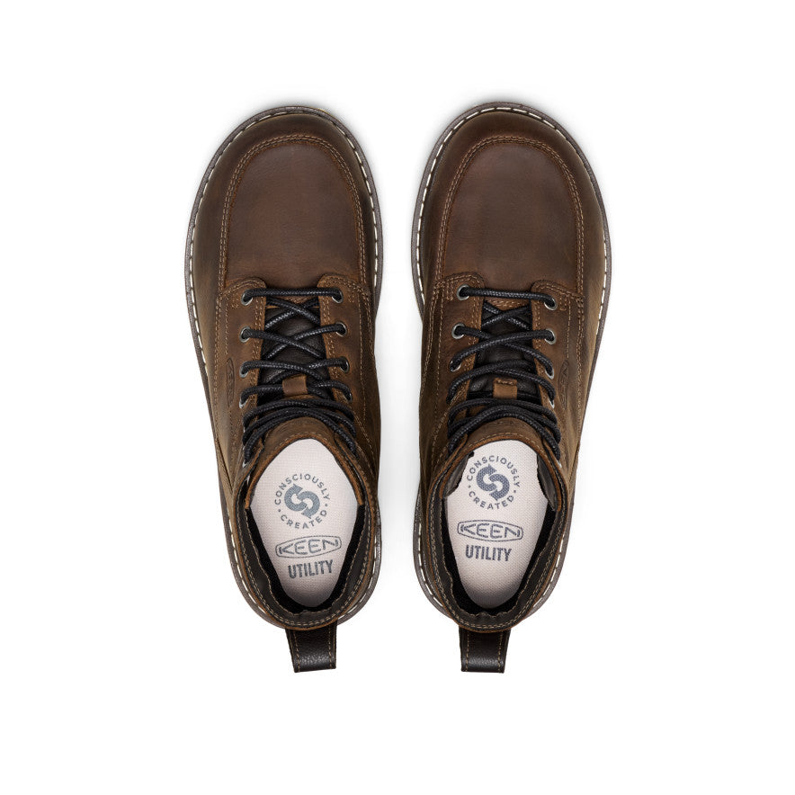 Mens San Jose 6 Waterproof Boot Aluminum Toe Cascade BrownBlack