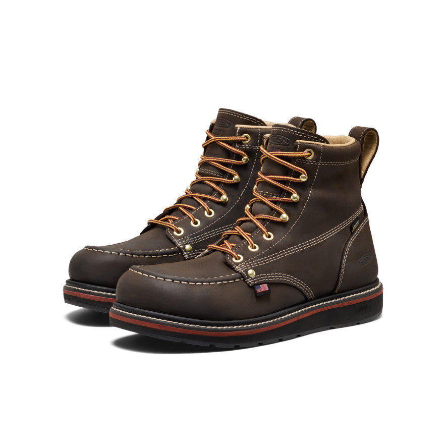 Mens Liberty 6 Waterproof Boot Carbon Toe Coffee BeanBlack