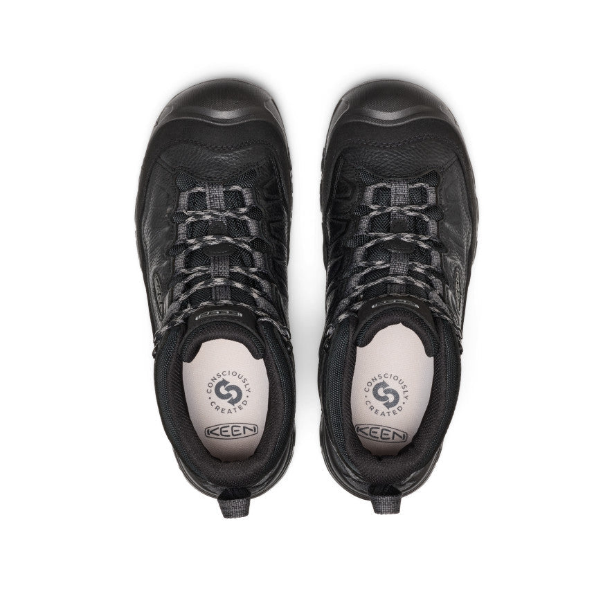 Mens Targhee IV Waterproof Hiking Boot Tumbled Black
