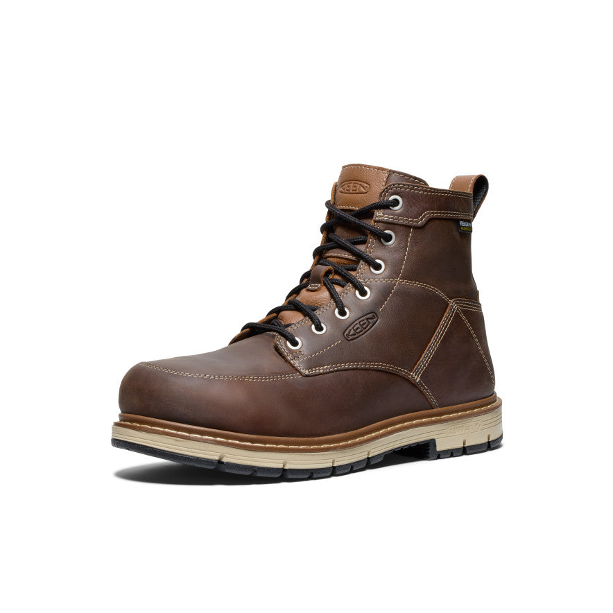 Mens San Jose 6 Waterproof 90 Heel Boot Aluminum Toe BisonBlack