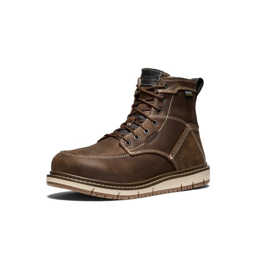 Womens San Jose 6 Waterproof Boot Aluminum Toe Cascade BrownGum