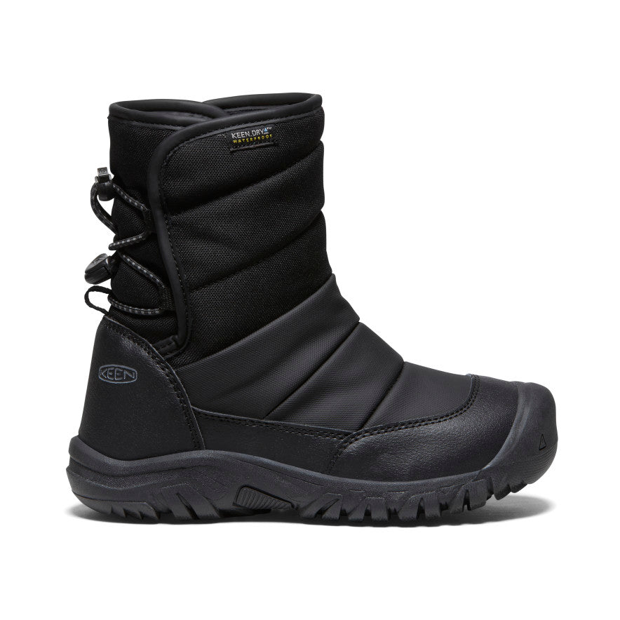 Big Kids Puffrider Waterproof Winter Boot BlackSteel Grey
