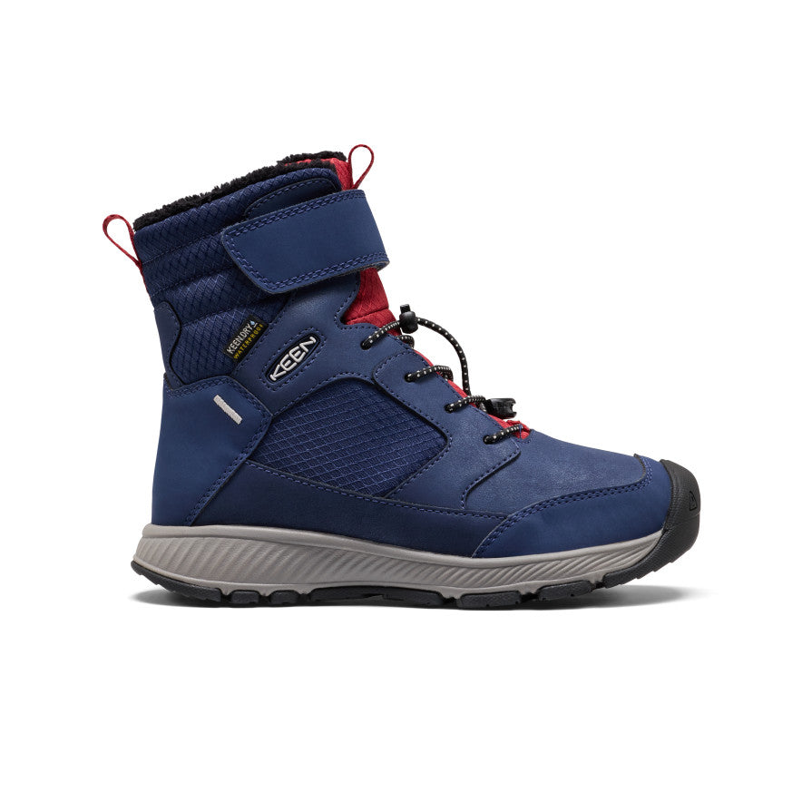 Big Kids Skua Waterproof Winter Boot Naval AcademyGarnet