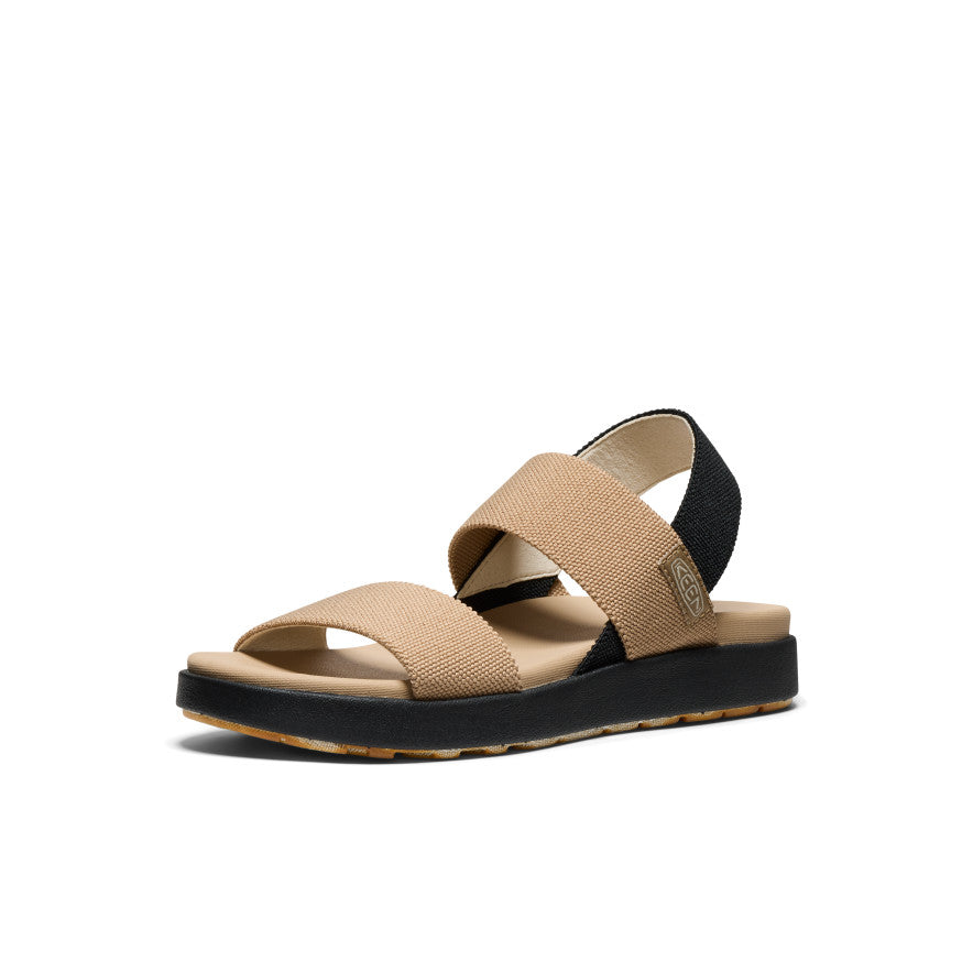 Womens Elle Backstrap Sandal Wide CornstalkBlack