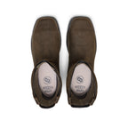 Mens CSA Flatland Pull-On Waterproof Work Boot INT MET Carbon Toe Dark BrownBlack