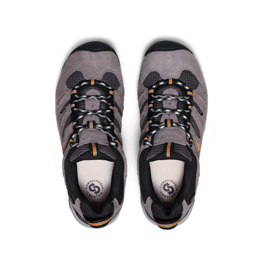 Mens Headout Waterproof Hiking Shoe Steel GreyOrange Pepper