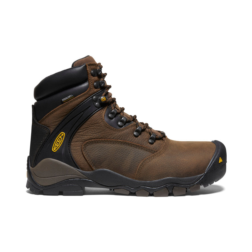 Mens Louisville 6 Waterproof Boot Steel Toe Cascade Brown