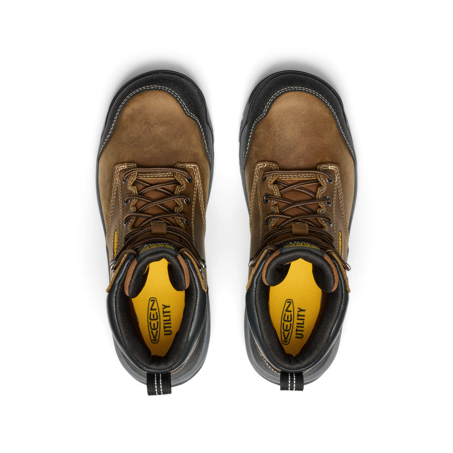 Mens Evanston 6 Waterproof Boot Soft Toe BisonBlack