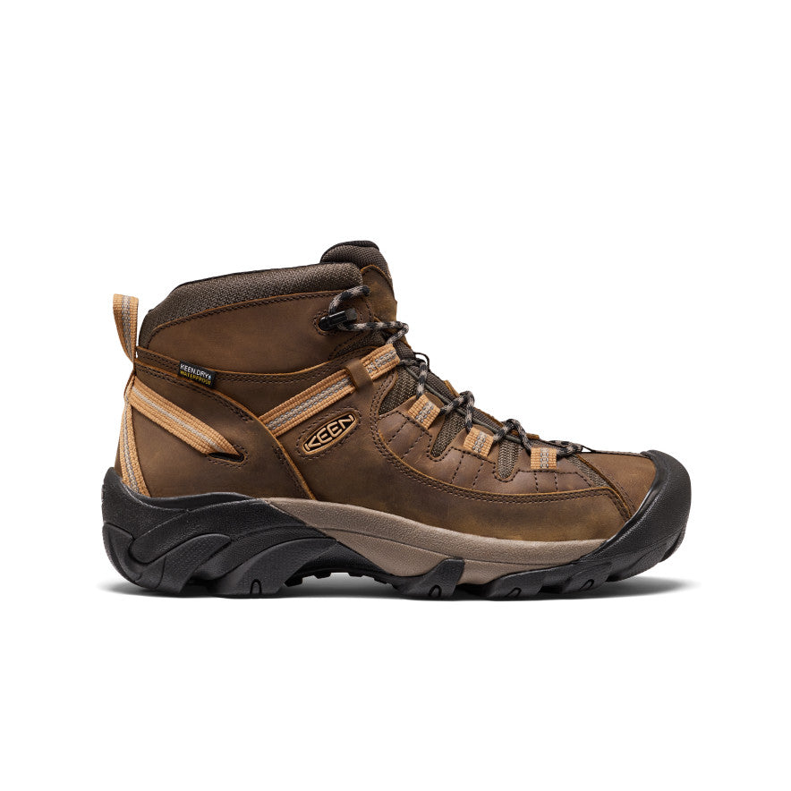 Mens Targhee II Mid Waterproof Hiking Boots Black OliveChipmunk