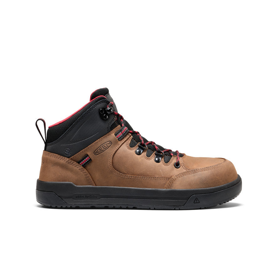 Mens Gibson Hiker Work Boot Carbon Toe BisonBlack