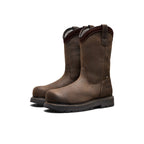 Mens Cincinnati Pull-On 90 Heel Waterproof Work Boot Carbon Toe Chocolate BrownBlack