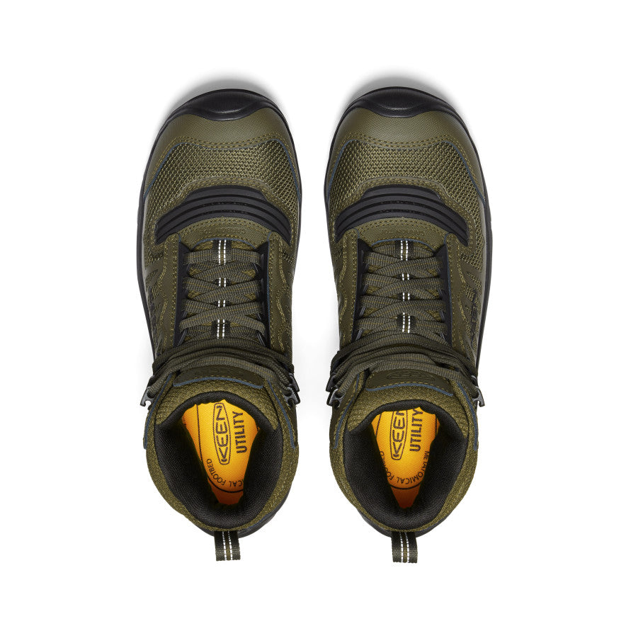 Mens Reno Mid Waterproof Carbon Toe Dark OliveBlack