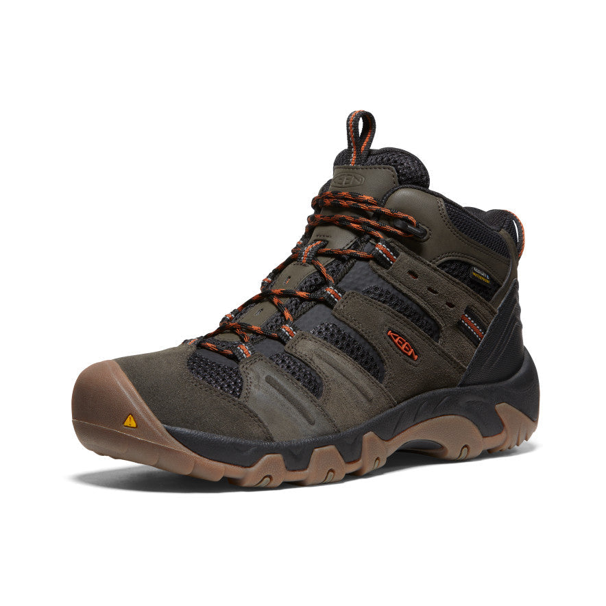 Mens Headout Waterproof Hiking Boot Black OliveFossil Orange