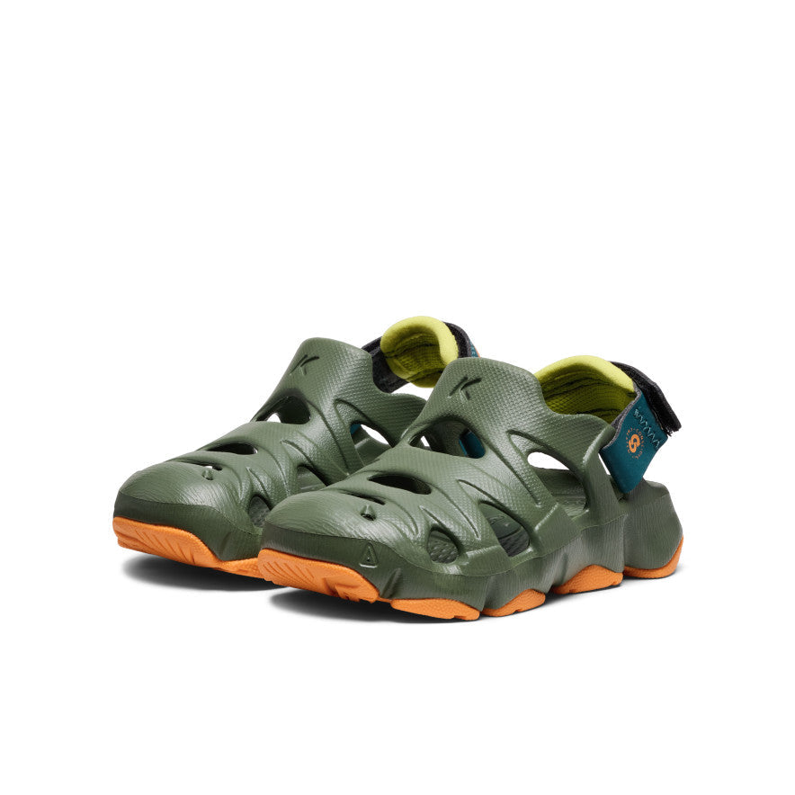 Toddlers HyperFLT Clog Bronze GreenOrange Peel