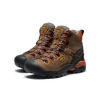 Mens Pittsburgh Energy 6 Waterproof Boot Soft Toe Cascade BrownBlack
