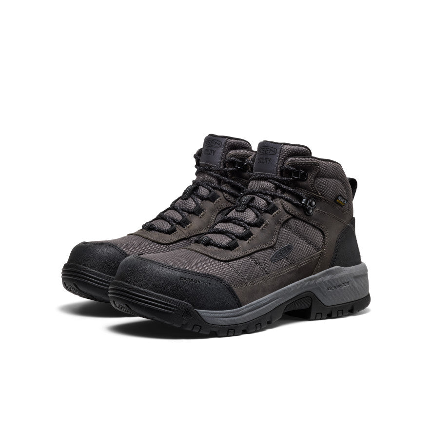 Mens Skokie Waterproof Work Boot Carbon Toe MagnetBlack