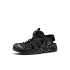 Mens Hyperport Fisherman Leather Sandal BlackKeen Yellow
