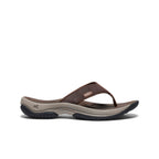 Mens Kona Leather Flip-Flop JavaDark Earth