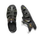Mens Clearwater CNX Leather Sandal MagnetBlack