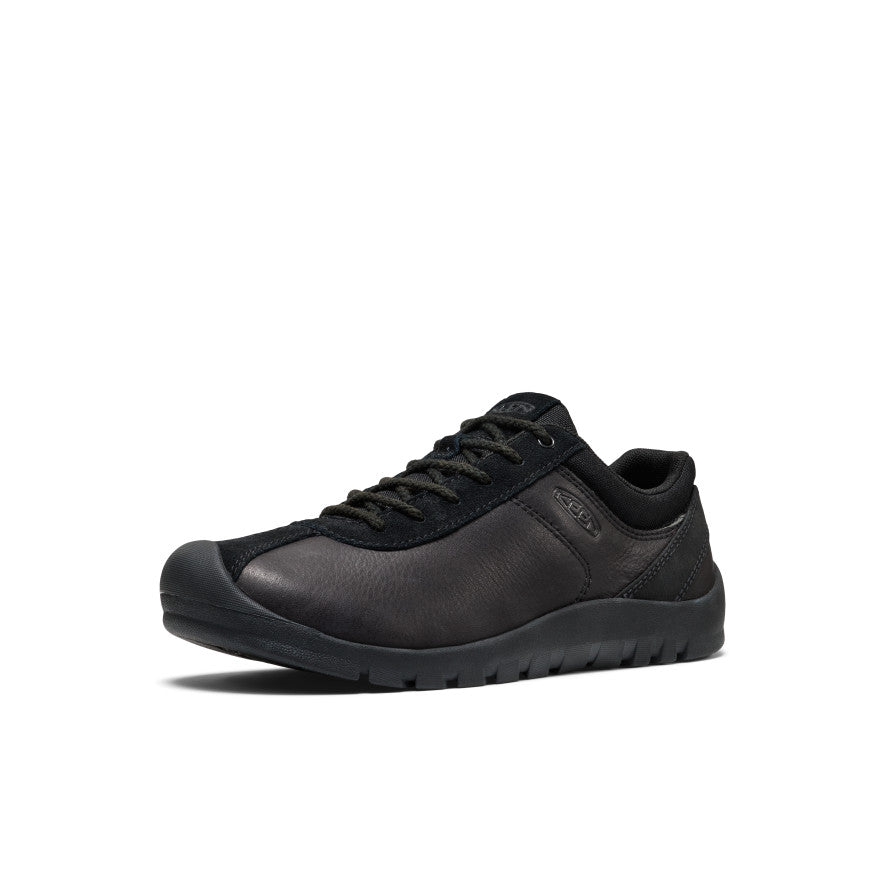 Womens Jasper Decon Leather Sneaker BlackBlack