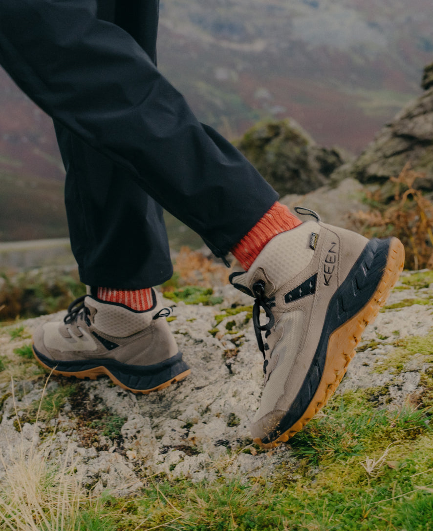 Mens Hightrail Waterproof Hiking Boot Forest NightGold Flame